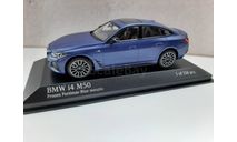 BMW i4 M50 2022, масштабная модель, Minichamps, scale43