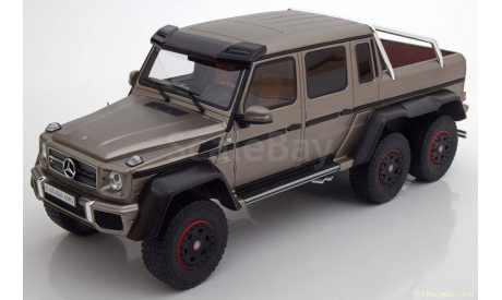 Mercedes G63 AMG 6x6 2015 matt-silvermetallic  1:18, масштабная модель, Mercedes-Benz, GT Spirit, 1/18