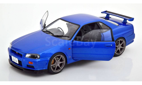 Nissan Skyline GT-R R34, масштабная модель, Solido, 1:18, 1/18