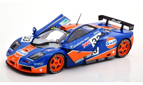 McLaren F1 GTR #33 9-е 24h LeMans 1996 Gulf Racing, масштабная модель, Solido, scale18