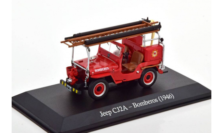 Jeep CJ2A Bomberos 1946, масштабная модель, Altaya, 1:43, 1/43