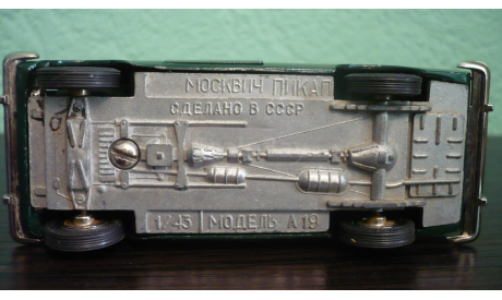 Москвич Пикап А19 без МИ, масштабная модель, Агат/Моссар/Тантал, scale43