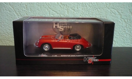 Porsche 356B Cabrio 1959, масштабная модель, High Speed, scale43