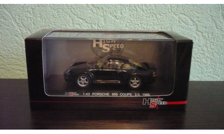 Porsche 959 Coupe 1986, масштабная модель, High Speed, 1:43, 1/43