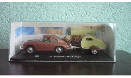 Porsche 356B Coupe с кемпером, масштабная модель, Bauer/Cararama/Hongwell, scale43