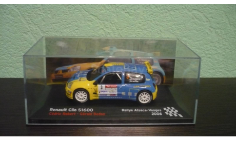 Renault Clio S1600 2006, масштабная модель, Altaya Rally, scale43