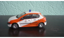 Peugeot 206 Пожарная служба., масштабная модель, Bauer/Cararama/Hongwell, 1:43, 1/43