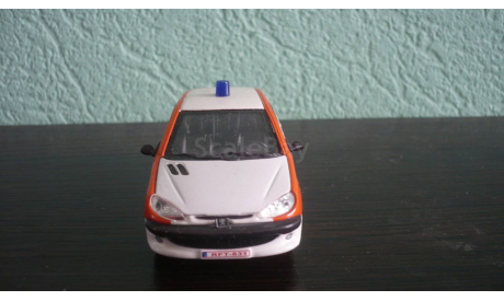 Peugeot 206 Пожарная служба., масштабная модель, Bauer/Cararama/Hongwell, 1:43, 1/43