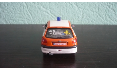 Peugeot 206 Пожарная служба., масштабная модель, Bauer/Cararama/Hongwell, 1:43, 1/43