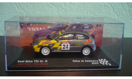 Seat Ibiza TDI 2003, масштабная модель, Altaya Rally, 1:43, 1/43