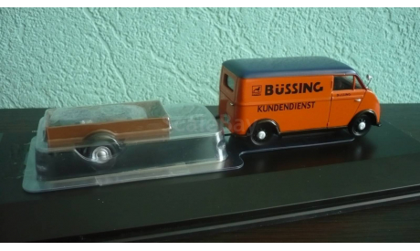 DKW Schnellaster mit Anhänger ’Büssing’ + прицеп, масштабная модель, Schuco, scale43