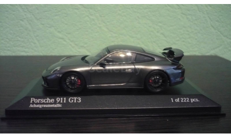 Porsche 911 (991 II) GT3  2017  grey metallic, масштабная модель, Minichamps, 1:43, 1/43
