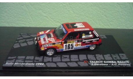 Talbot Samba #165  Rally Monte Carlo 1984, масштабная модель, Altaya Rally, scale43