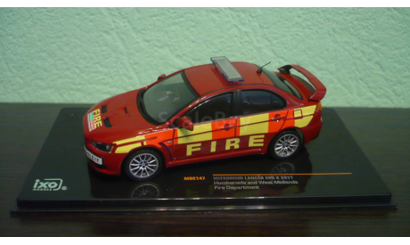 Mitsubishi Lancer Evo X Fire Department 2011, масштабная модель, IXO Road (серии MOC, CLC), 1:43, 1/43