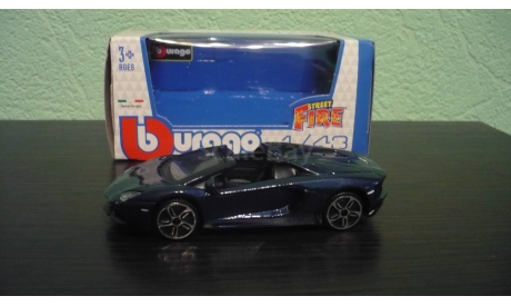 Lamborghini Aventador LP700-4 Roadster  Blue, масштабная модель, BBurago, 1:43, 1/43