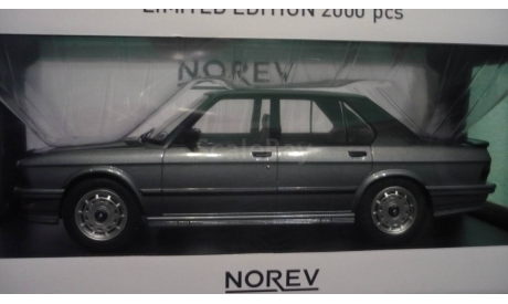 BMW M535i E28 1986 greymetallic   1:18, масштабная модель, Norev, 1/18