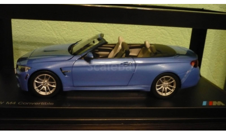 BMW M4 F83 Convertible  2015 blue  1:18, масштабная модель, Paragon Models, 1/18