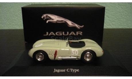 Jaguar C-Type #50 GP Reims 1952 Stirling Moss, масштабная модель, Atlas, 1:43, 1/43