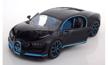 Bugatti Chiron World Record Car #42 J.-P. Montoya, масштабная модель, Bburago, scale18