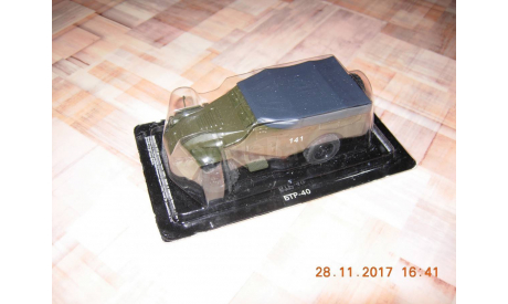 Модель 1:43 БТР-40 ДеАгостини Автолегенды СССР №121 в блистере, масштабная модель, Автолегенды СССР журнал от DeAgostini, scale43