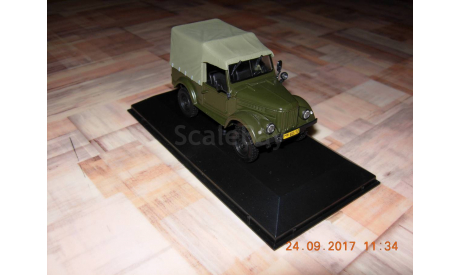 ГАЗ-69 1954 г.в. хаки IXO IST012 4х4, масштабная модель, scale43