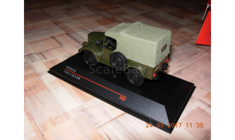 ГАЗ-69 1954 г.в. хаки IXO IST012 4х4, масштабная модель, scale43