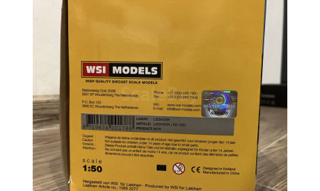 1/50 Liebherr LTM 1050 WSI, масштабная модель, scale50