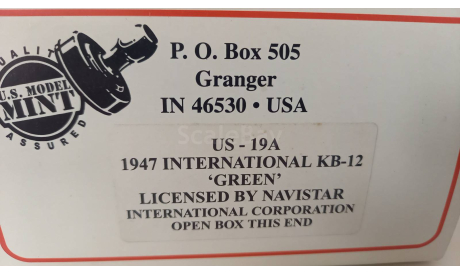 Грузовик International kb12, масштабная модель, 1:43, 1/43, U. S. Model mint