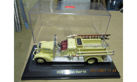 Аренс-Фокс 1938г. Пожарный автомобиль, масштабная модель, Signature, Ahrens-Fox 1938, scale43