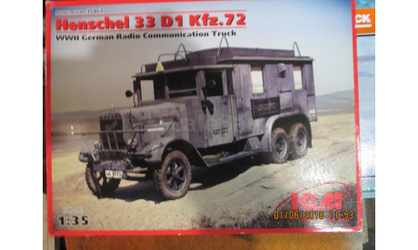 Хеншель 33Д1, сборная модель автомобиля, ICM, Henschel, scale35
