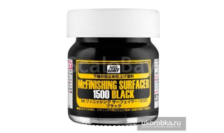 грунтовка MR.FINISHING SURFACER 1500 BLACK 40мл SF288, фототравление, декали, краски, материалы, MR.HOBBY