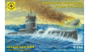 немецкая подводная лодка тип 23 1-144 моделист 114470, сборные модели кораблей, флота, 1:144, 1/144