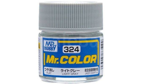 С324 краска эмалевая светло-серый LIGHT GRAY, 10мл, фототравление, декали, краски, материалы, MR.HOBBY