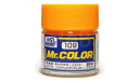 C109 краска эмалевая обычный желтый полуматовый MR.HOBBY 10мл CHARACTER YELLOW, фототравление, декали, краски, материалы