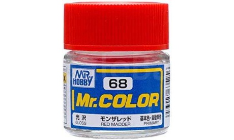 C 68 краска эмалевая красный крапп глянцевая 10мл, фототравление, декали, краски, материалы, MR.HOBBY
