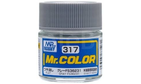 С 317 краска эмалевая серый матовый 10мл, фототравление, декали, краски, материалы, MR.COLOR