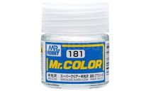 C181  эмаль супер прозрачный полуматовый 10мл, фототравление, декали, краски, материалы, краска, MR.HOBBY