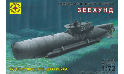 немецкая подводная лодка зеехунд 1-72 моделист 107265