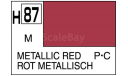 Н 87 металлический красный металлик краска акриловая 10мл, фототравление, декали, краски, материалы, MR.HOBBY, scale0