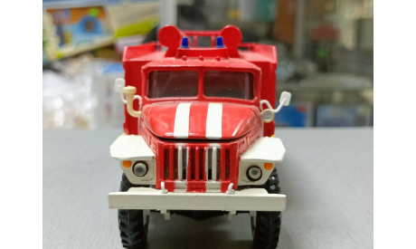 АЦ-5.0-40.3(УРАЛ-5557)(конверсия), масштабная модель, пожарка, 1:43, 1/43