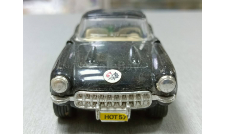 Chevrolet corvette 1957 M.C TOY 1:39  инерционная, масштабная модель, M.C.TOY