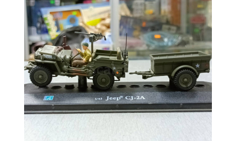 WILLYS 2002 с прицепом 1-43 сararama, масштабная модель, Bauer/Cararama/Hongwell, 1:43, 1/43