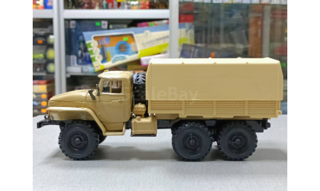 урал 4320 с тентом (песочный) 1-43 элекон, масштабная модель, 1:43, 1/43