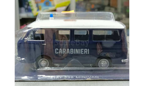 Полицейские машины мира №2 FIAT 238 CARABINIERI 1967.Полиция италии, масштабная модель, 1:43, 1/43