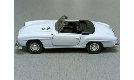 Welly модель винтажной машины 1:34-39 Mercedes Benz 190SL 1955 белая, масштабная модель, Mercedes-Benz