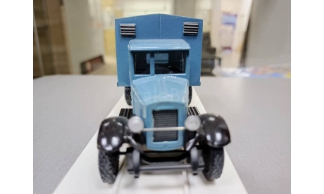 ЗИС-5 фургон мясо(синий) 1-43 ломо-авм 122-01, масштабная модель, 1:43, 1/43