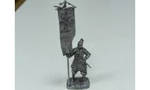 олово Самурай  со знаменем, 16в	143, фигурка, фигуры