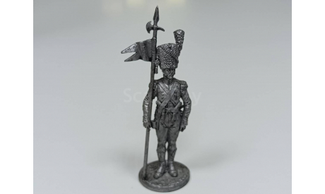 олово Старший сержант - 2-й орлоносец 7-го лёгкого полка. Франция, 1809 г. 81, фигурка, фигуры