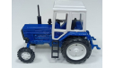 трактор МТЗ-82(металл.с пластмассовой кабиной синий)1-43, масштабная модель трактора, 1:43, 1/43