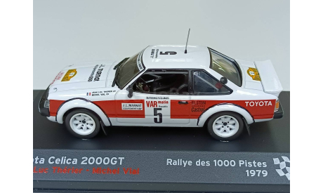 toyota celica 2000GT rallye des 1000 pister 1979 1-43 altaya, масштабная модель, scale43